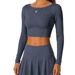 Drop Shot Monarca Long Sleeve Crop Gray